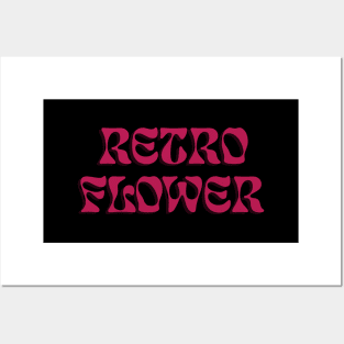 Retro flower Posters and Art